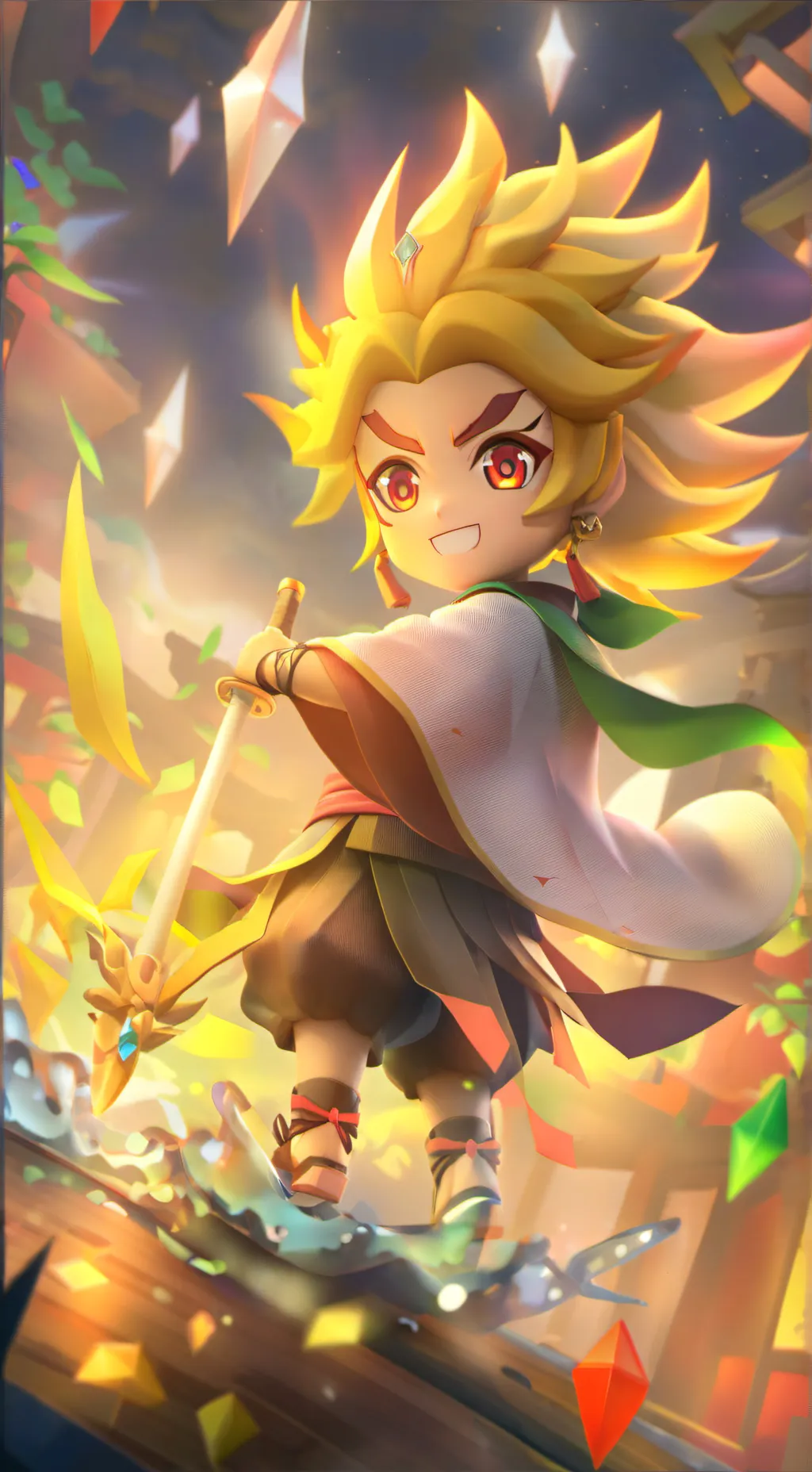 ai character: kyojuro rengoku background