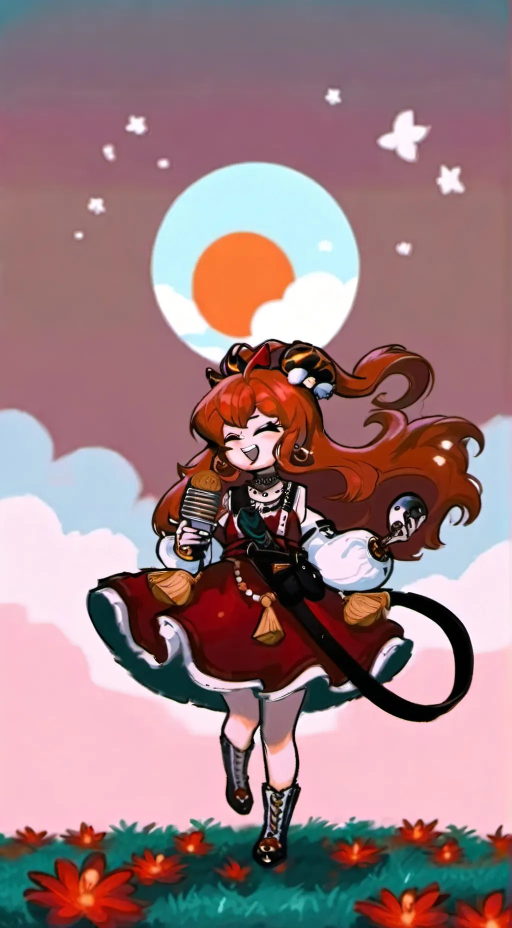 ai character: girlfriend (fnf) background