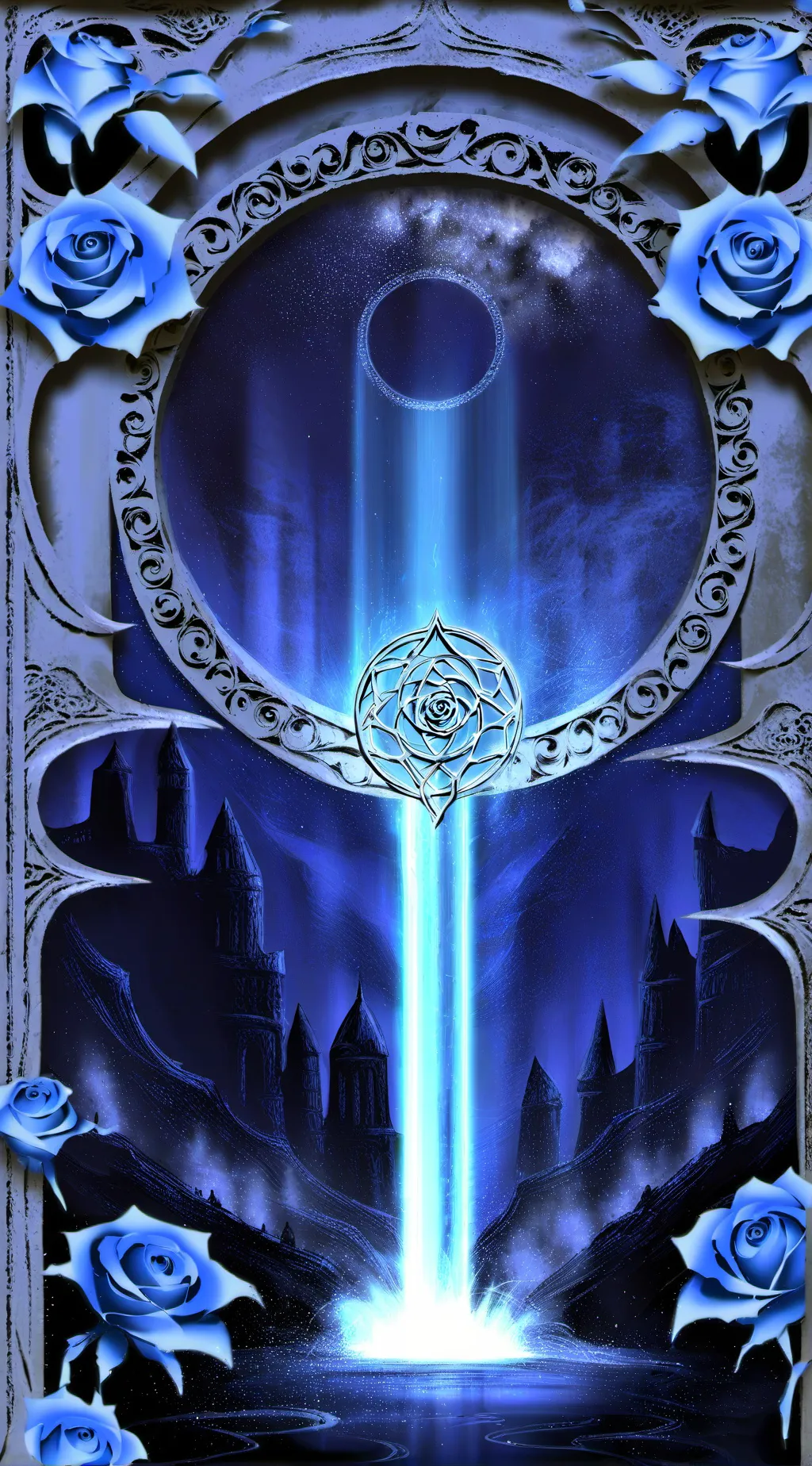 ai character: Dw rotten rose fr background