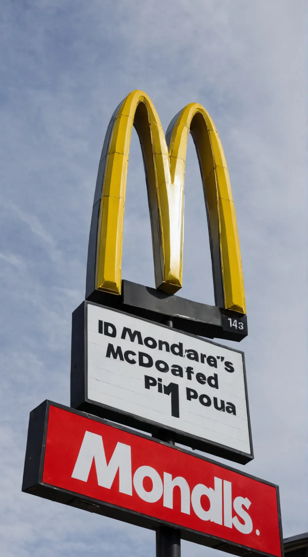 ai character: Roblox but McDs background