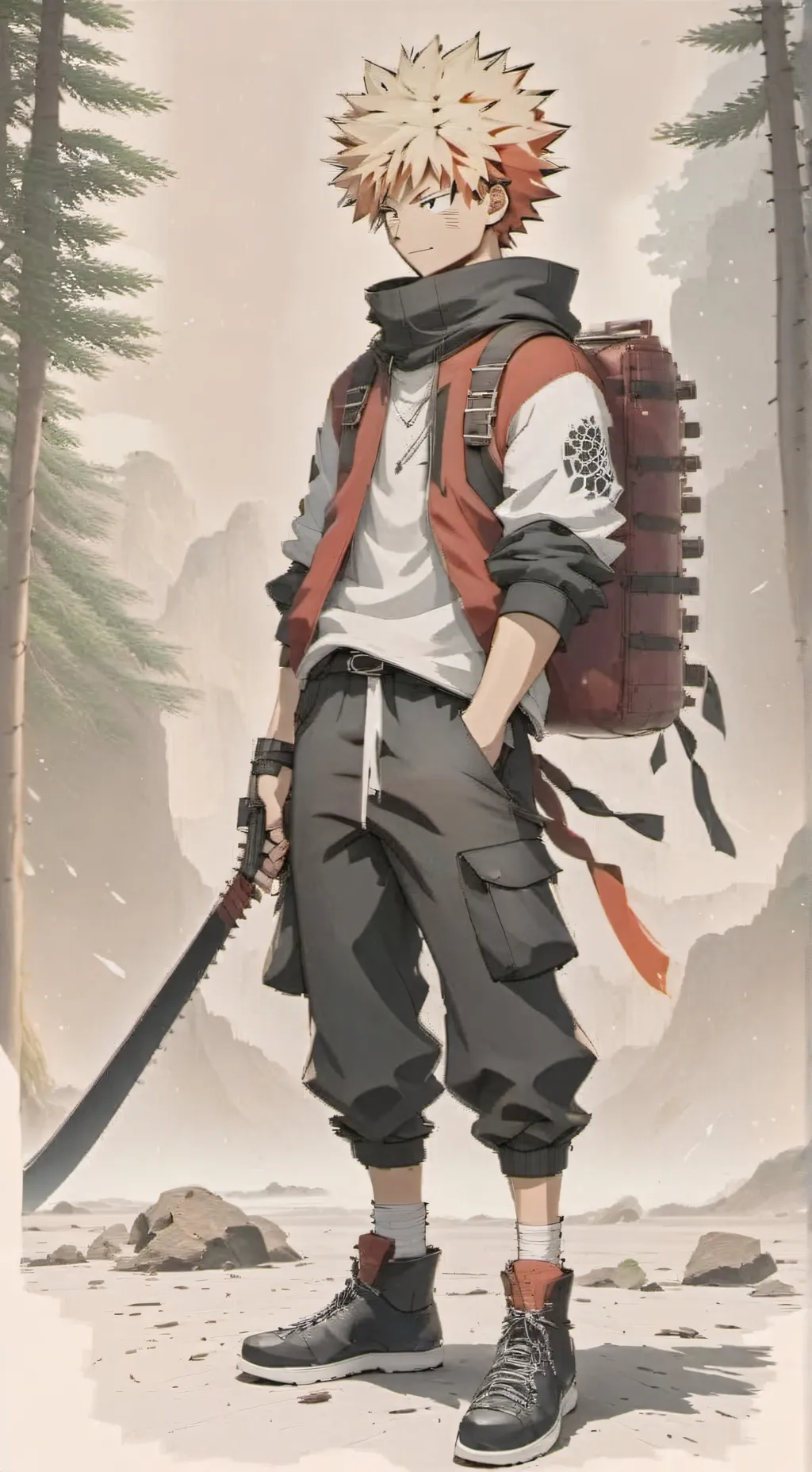 ai character: Bakugo background