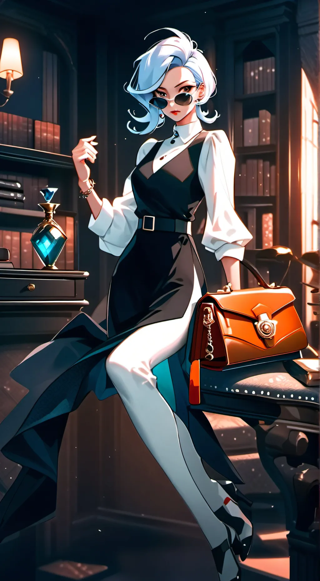 ai character: The Unraveling Escort Enigma background