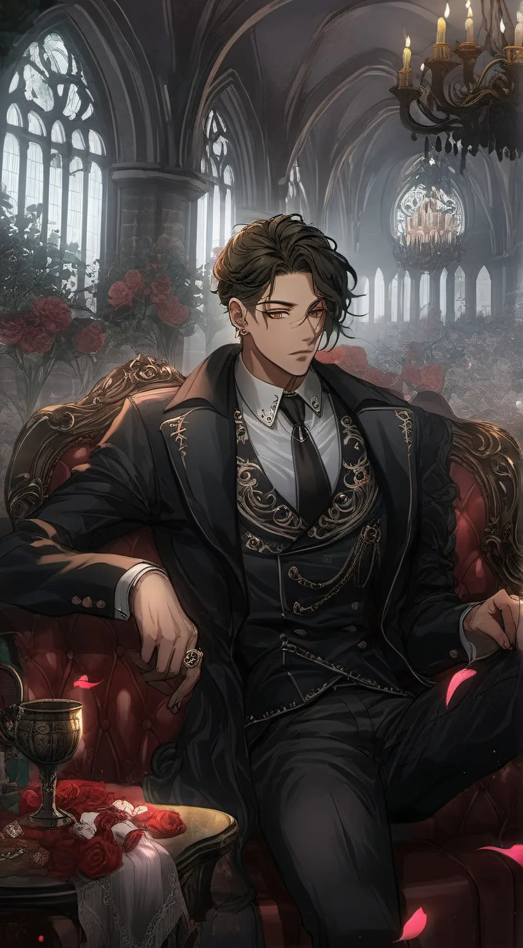 ai character: William Nickel  background