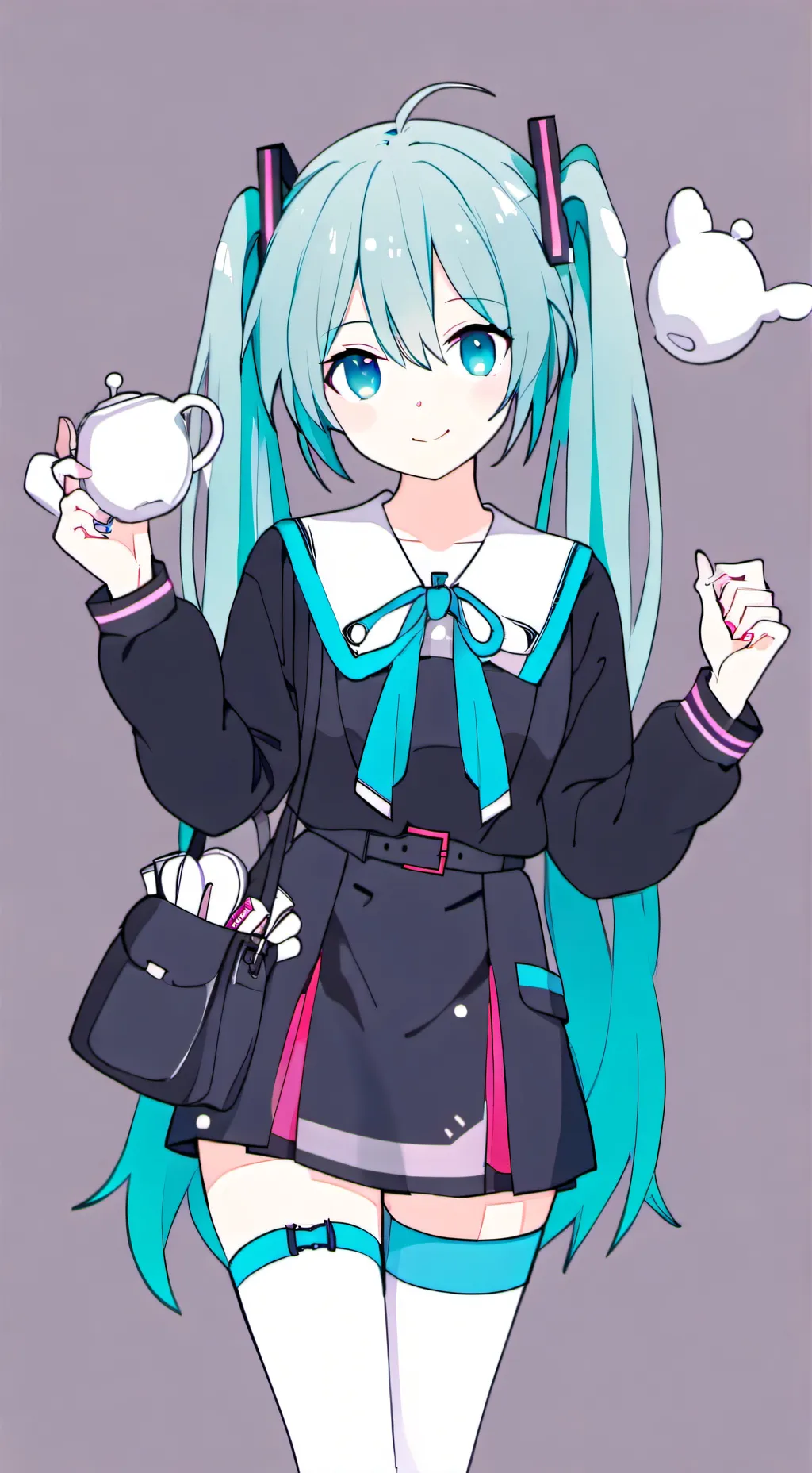 ai character: Hatsune Miku background