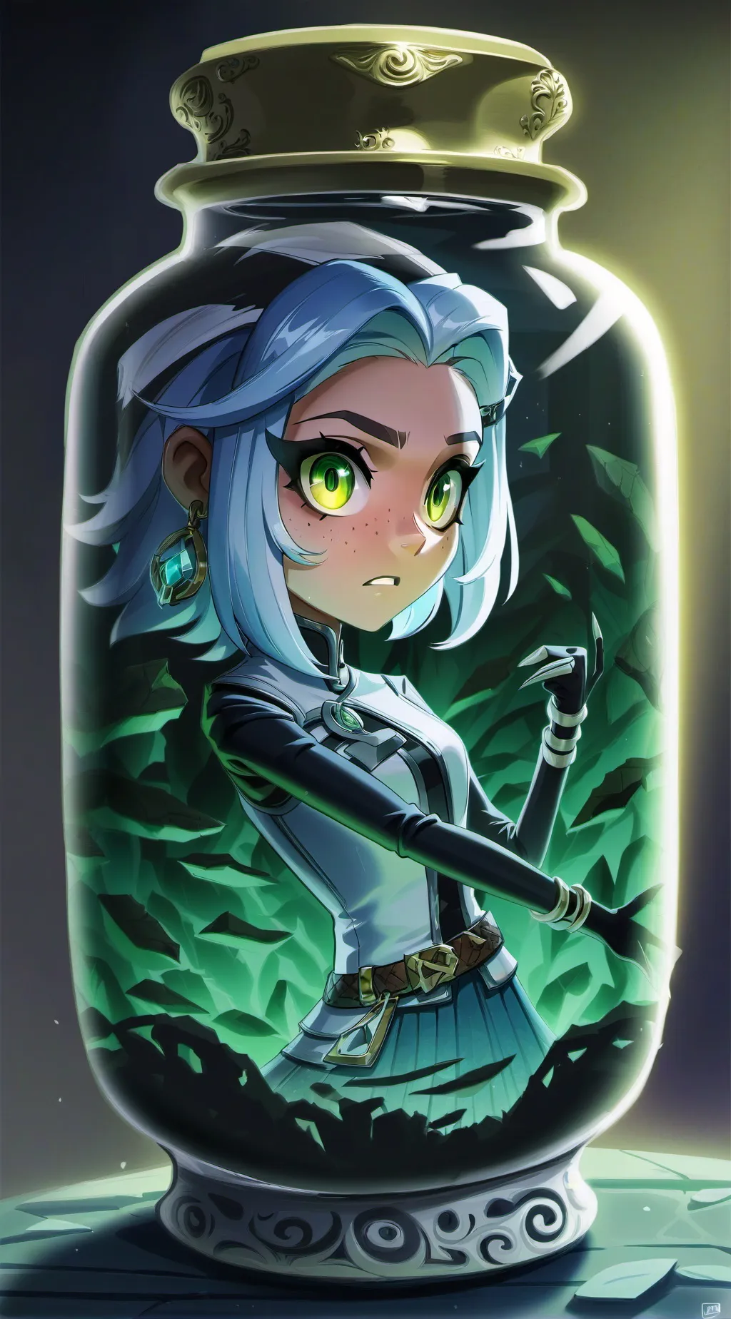 ai character: luz background