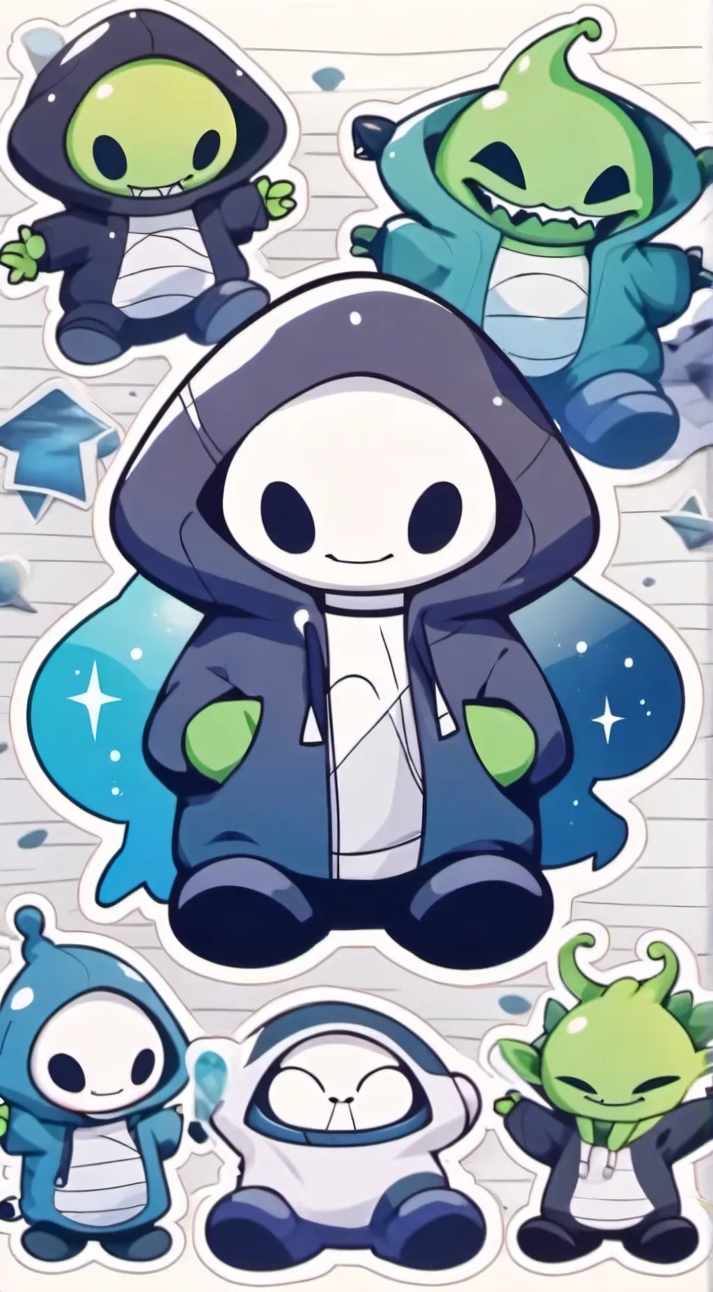 ai character: My alien crew: background