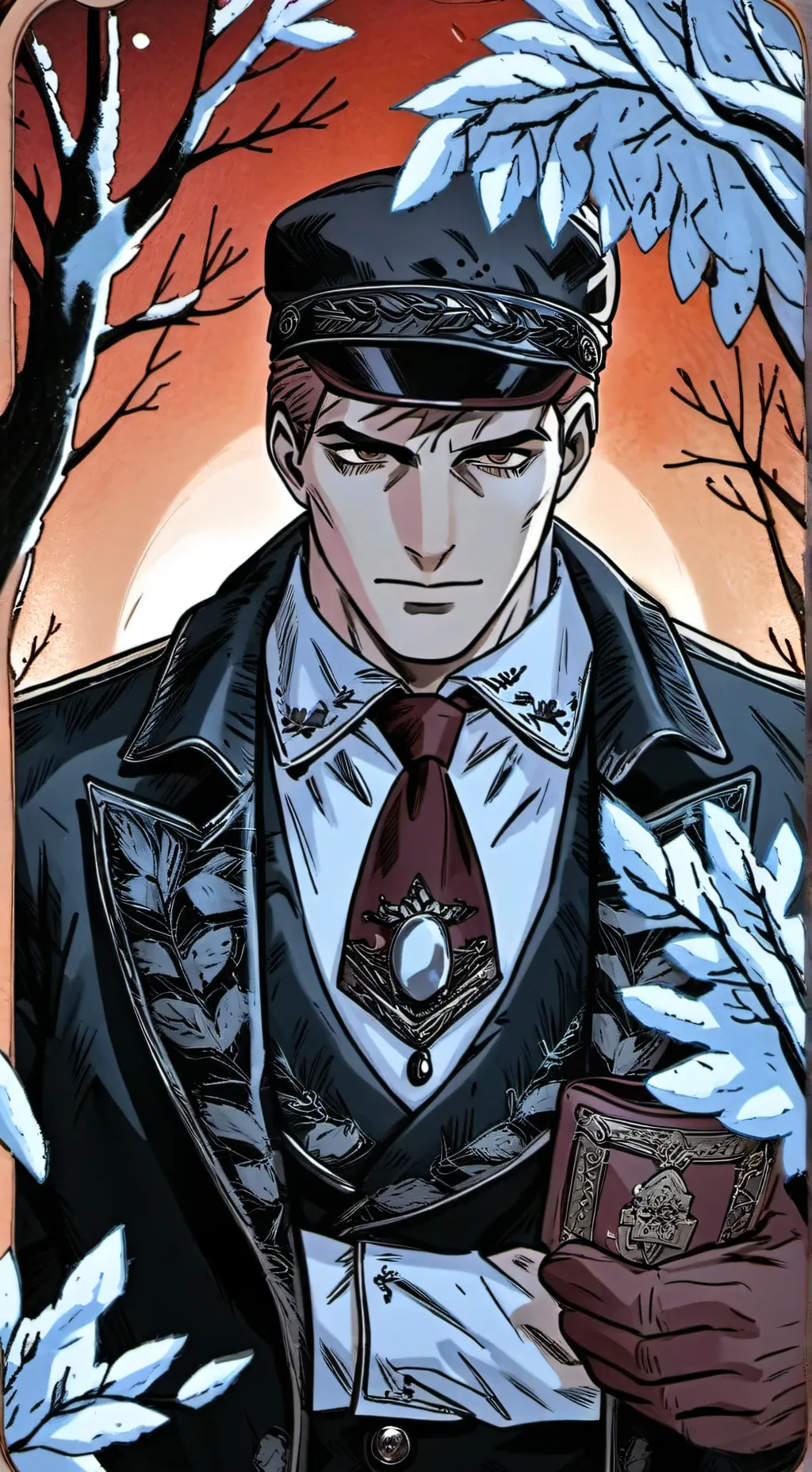 ai character: Night man  background
