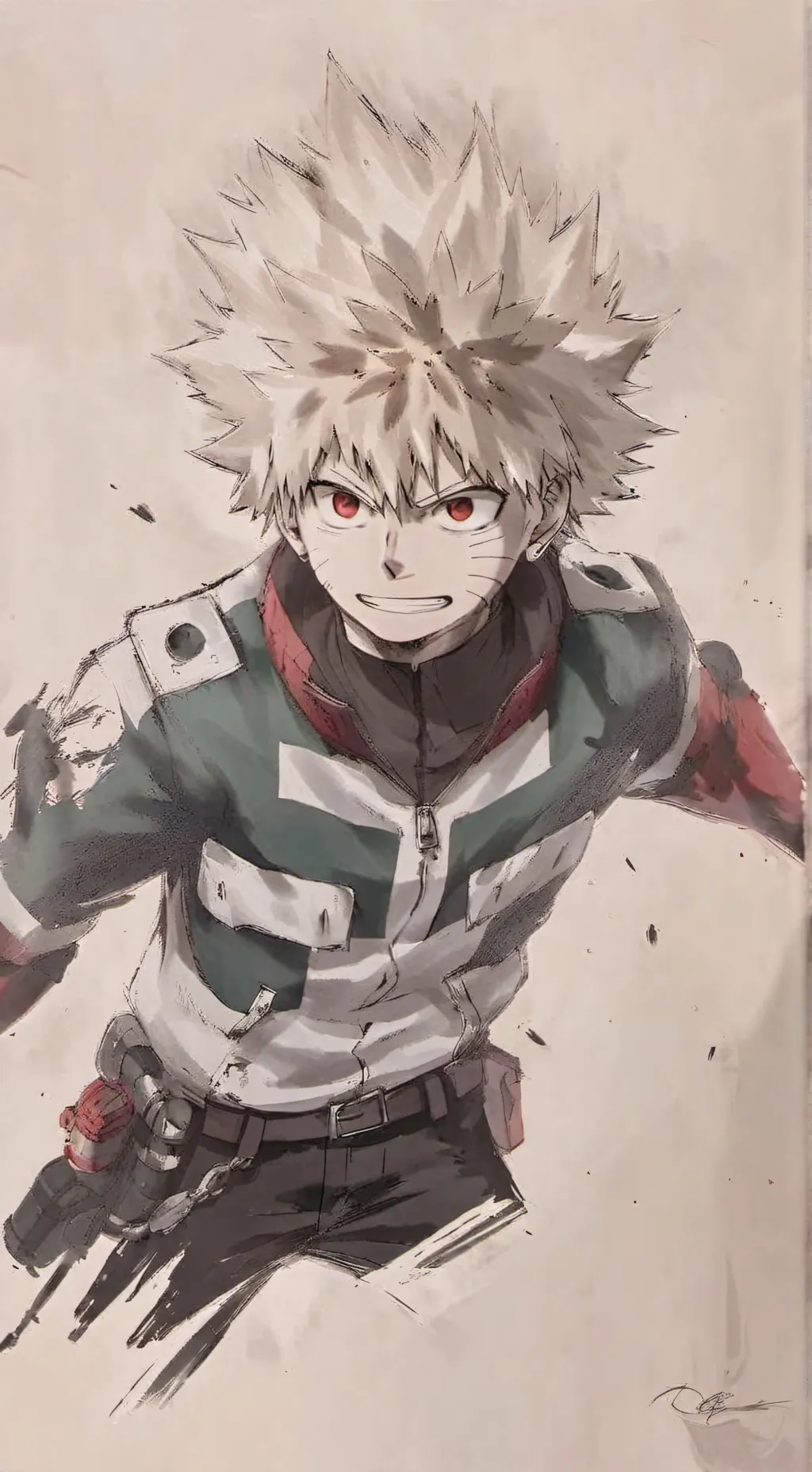 ai character: Katsuki Bakugo♥︎ background