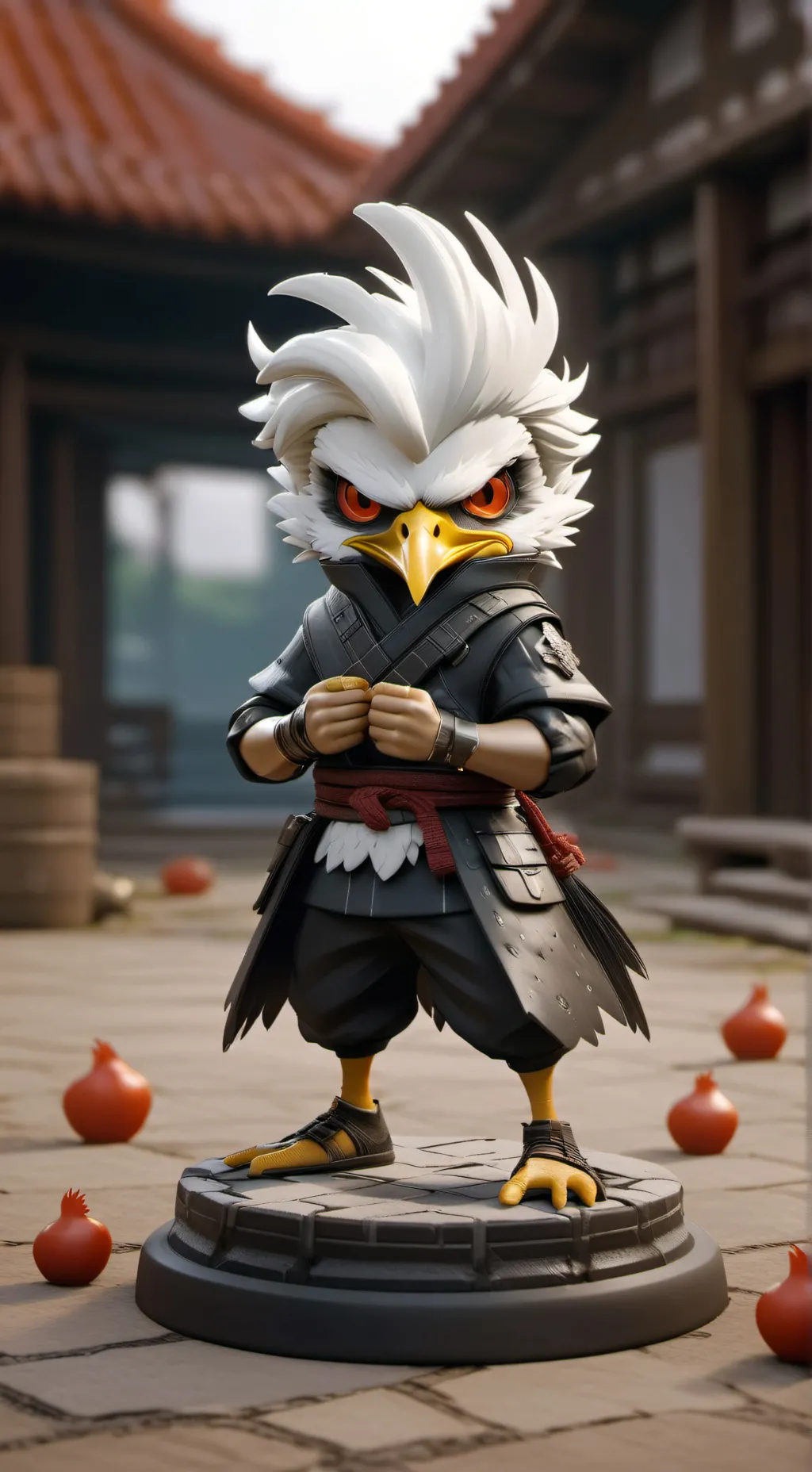 ai character: Momo legand background