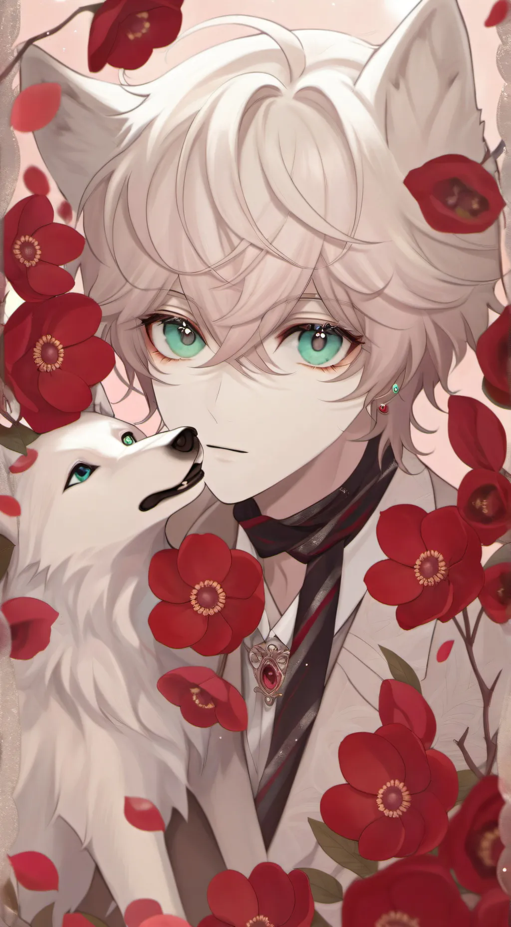 ai character: Xander🙂🍪🐺 background