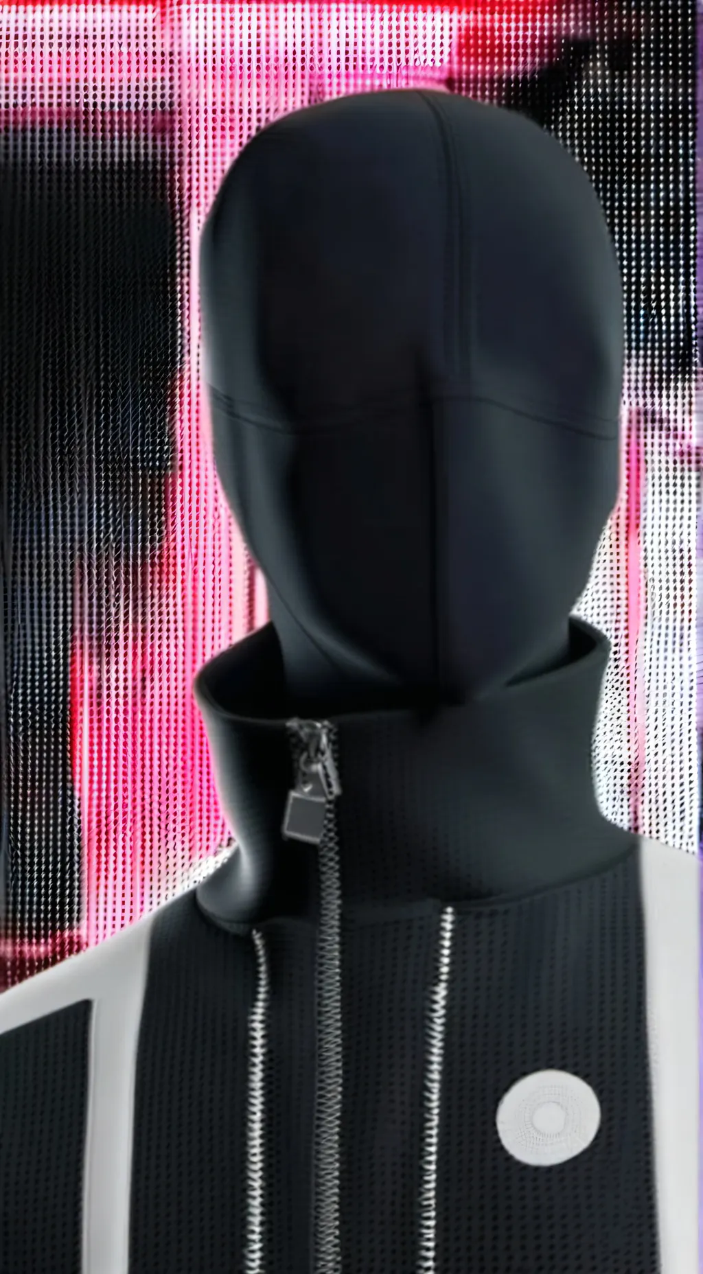 ai character: Masked officer.￼ background