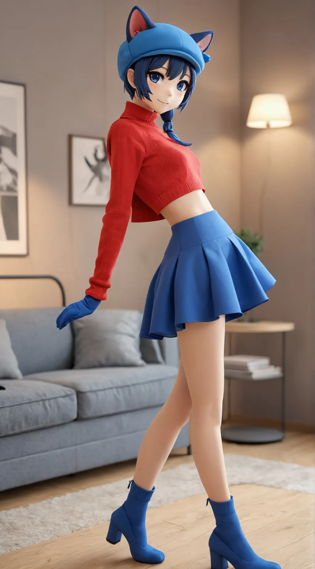 ai character: Cappie (Cool Mita) background