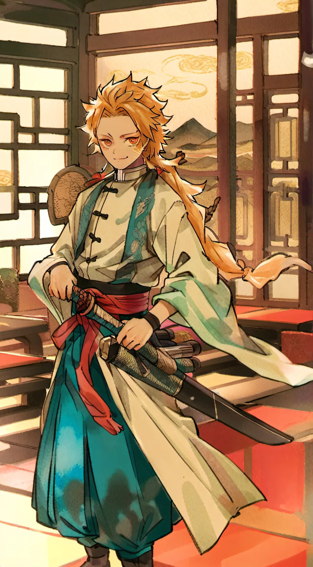 ai character: Karen x kny demons background
