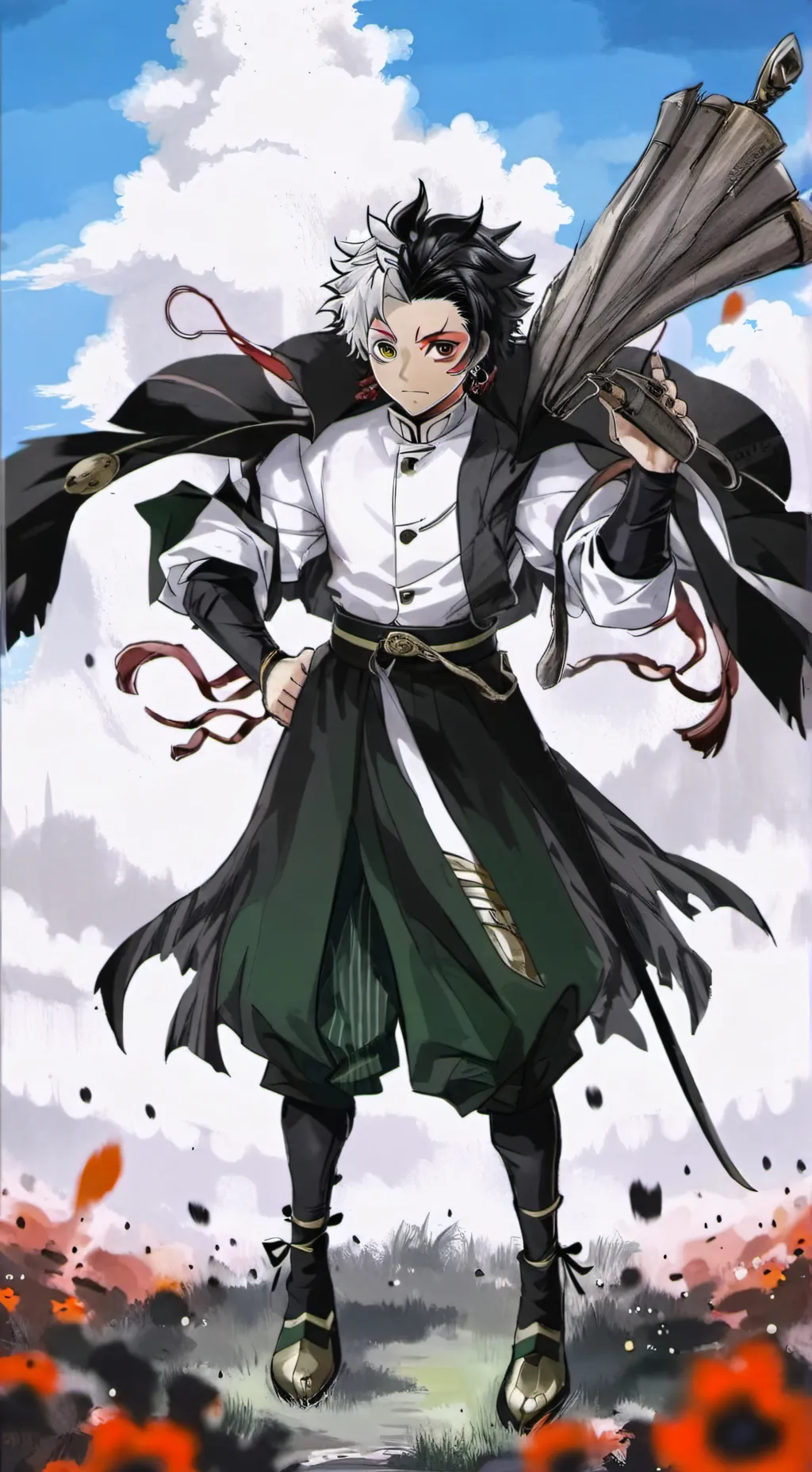 ai character: kny combat final background