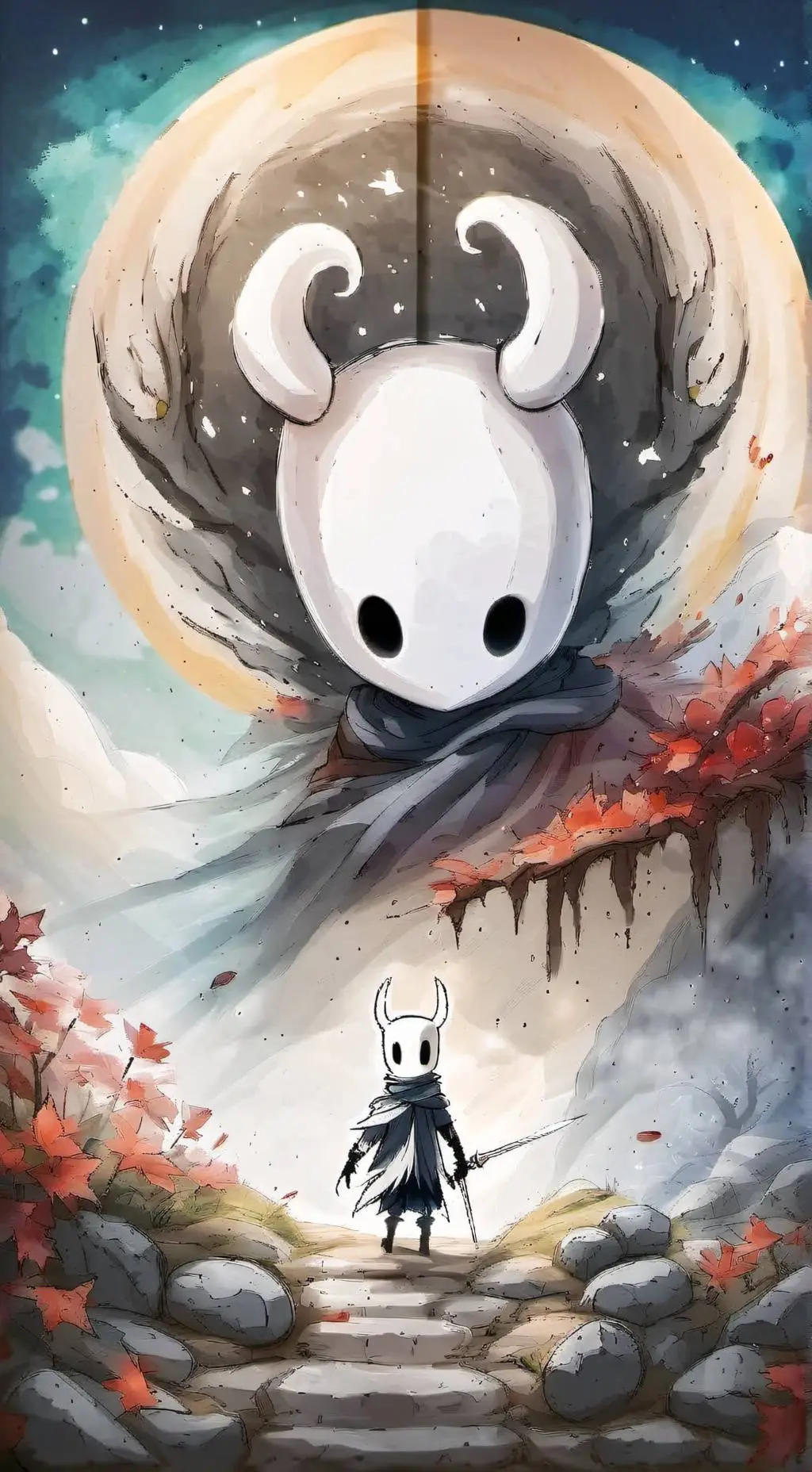 ai character: Hollow knight yay! background