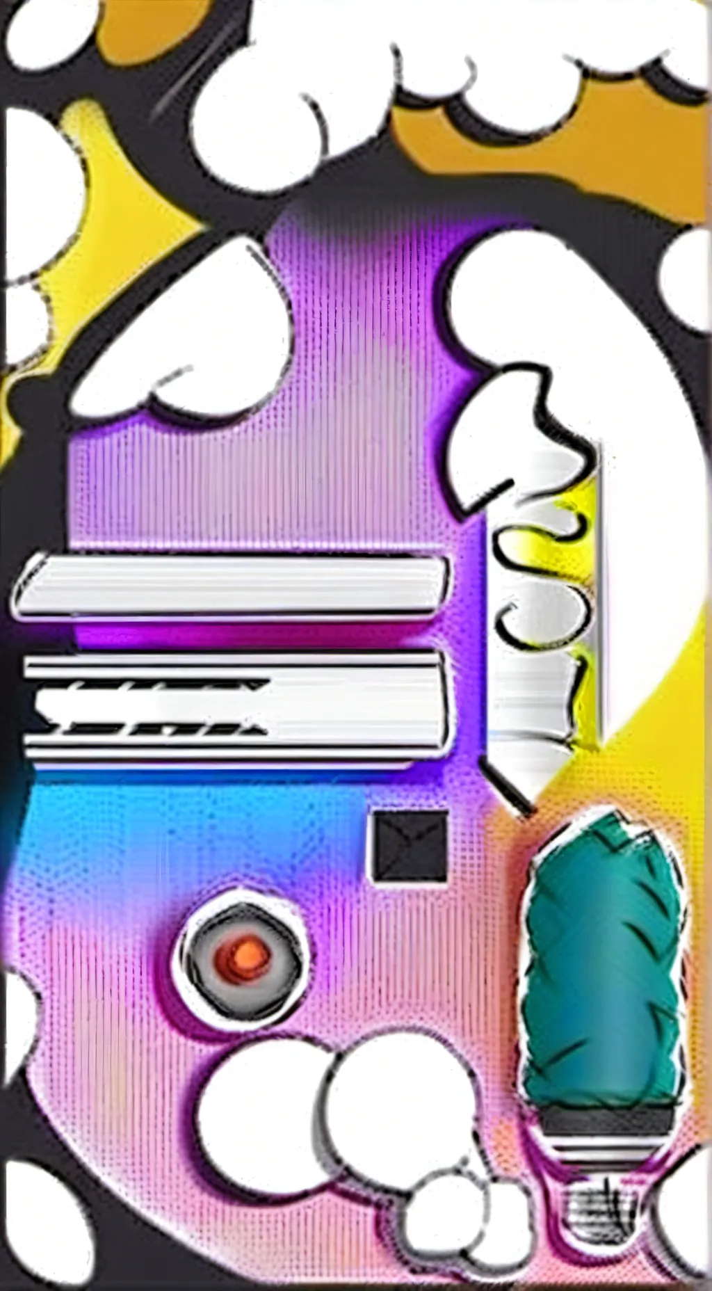 ai character: ome x smoke background