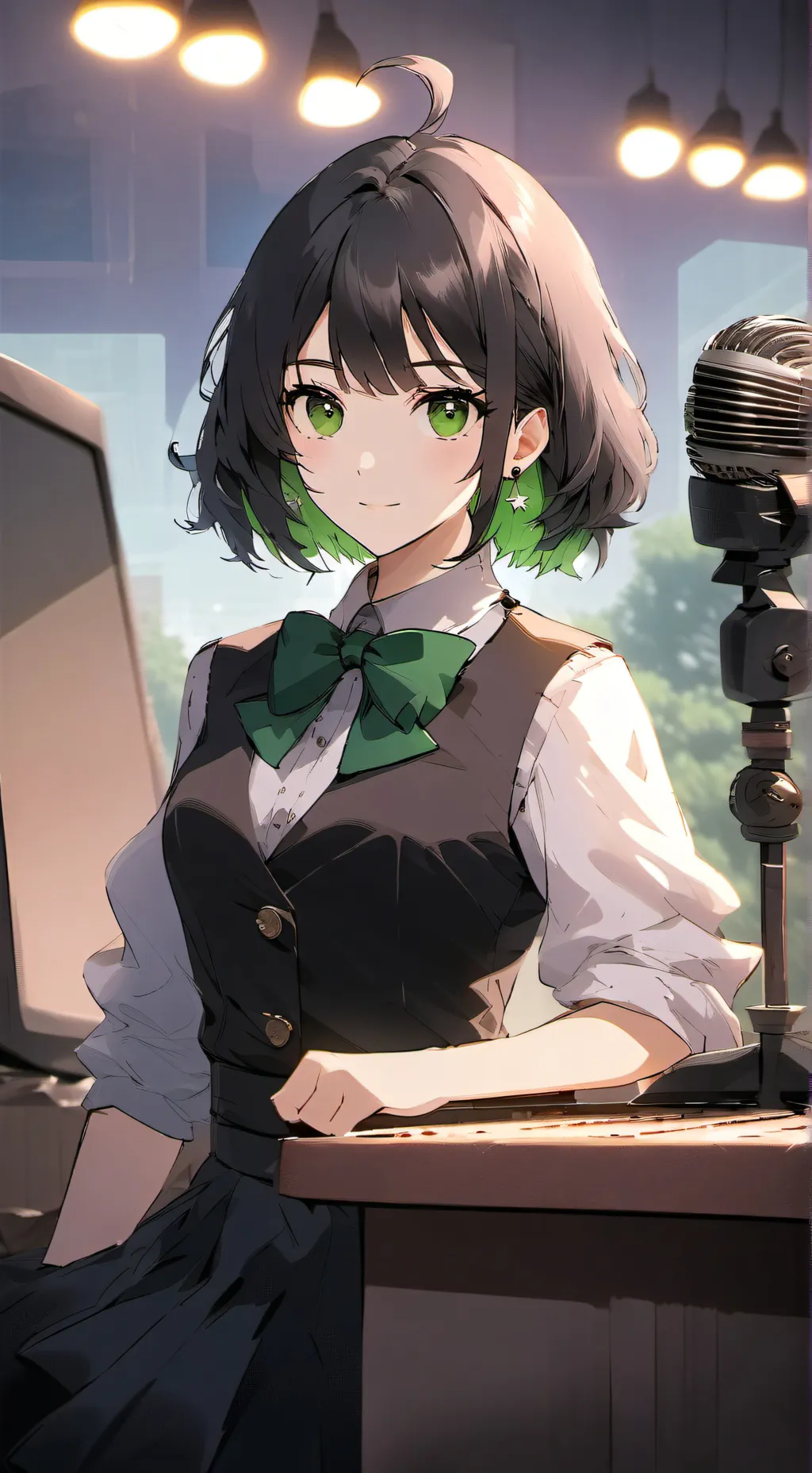 ai character: Vee background