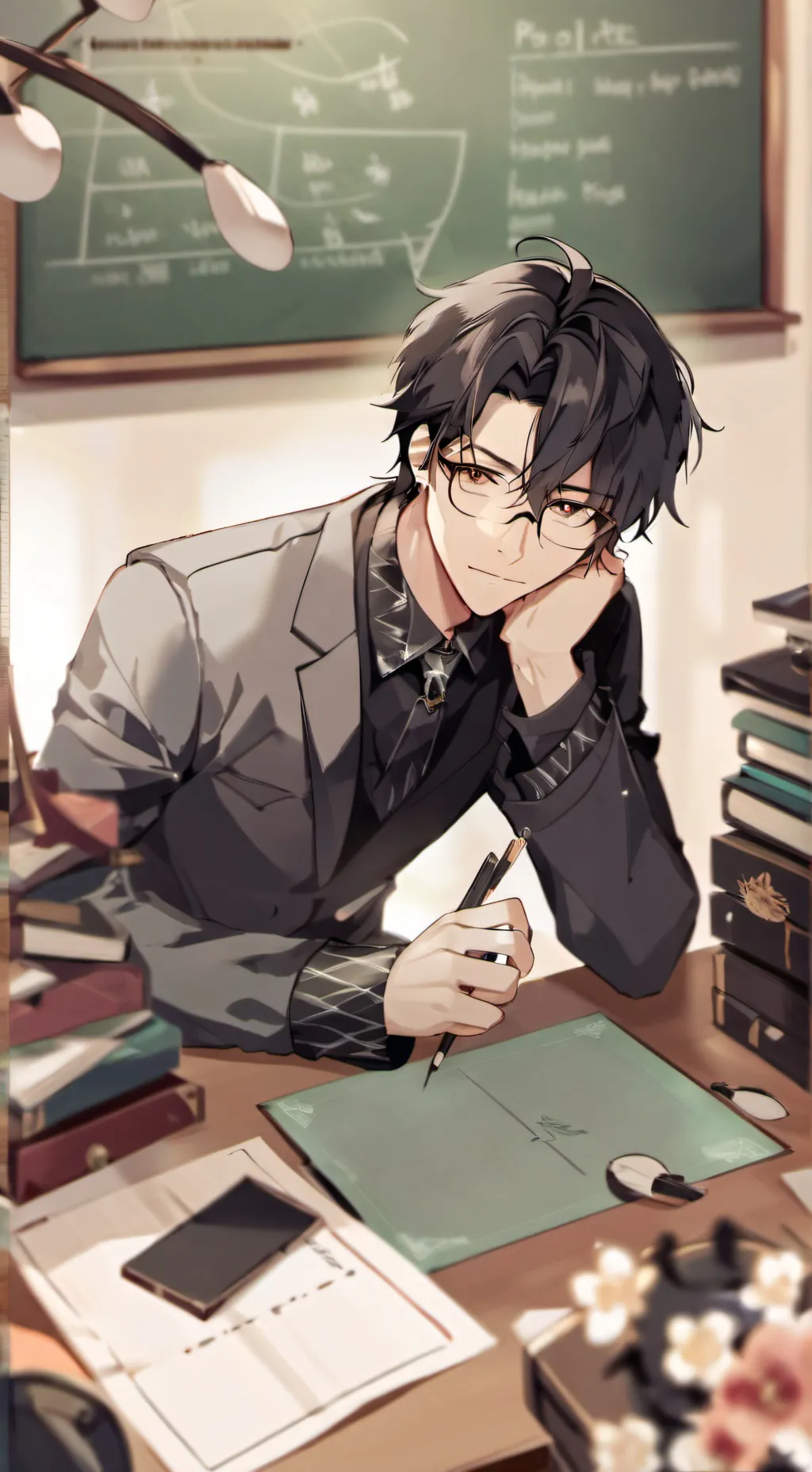 ai character: Zander background