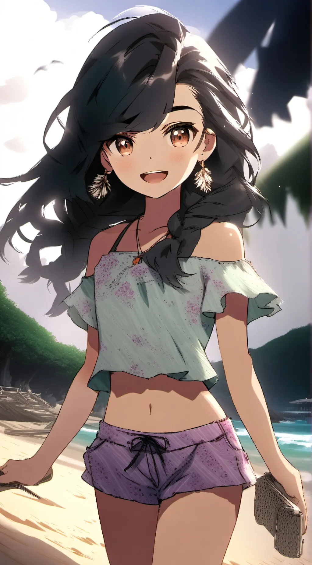 ai character: Rebeca  background