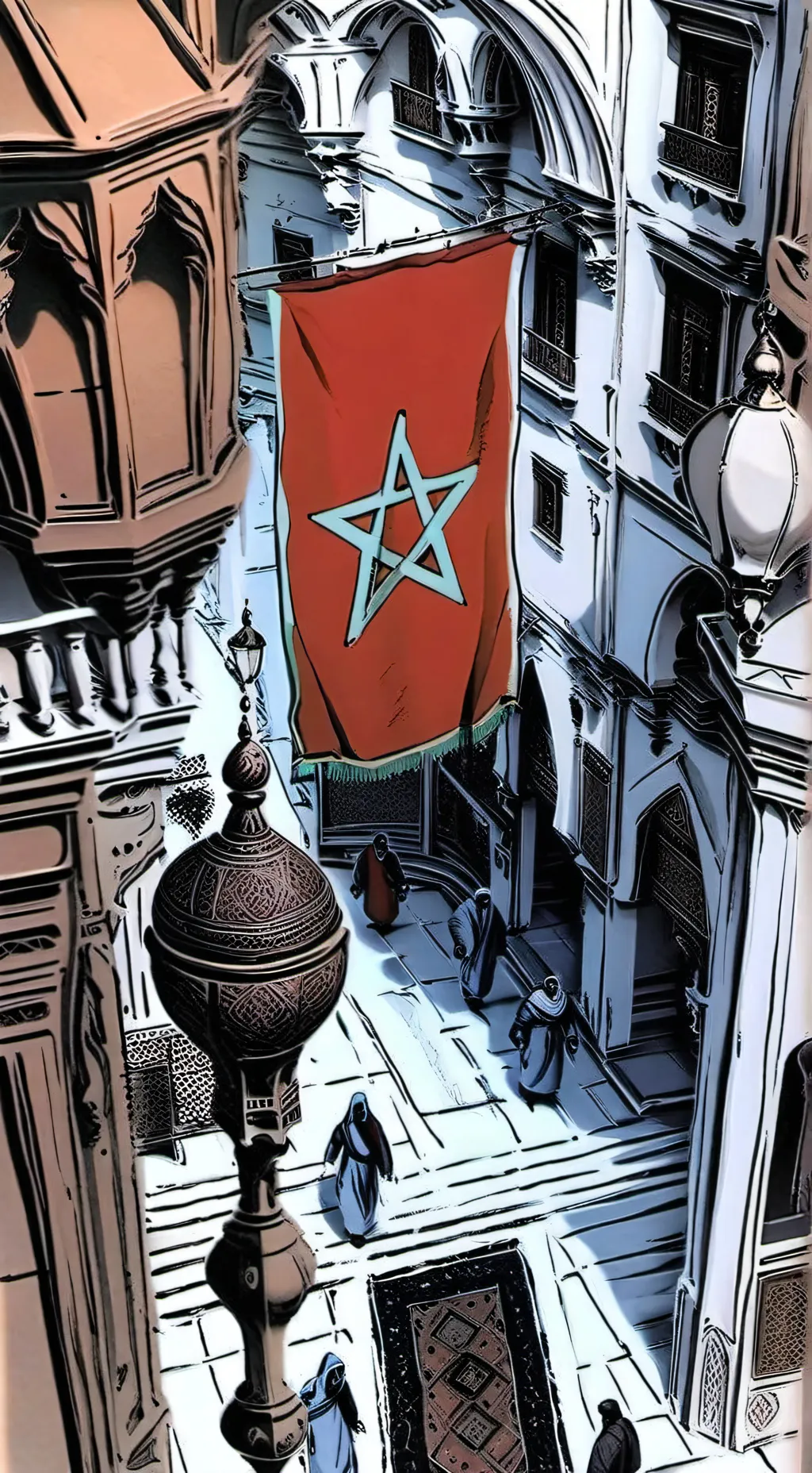 ai character: morocco background