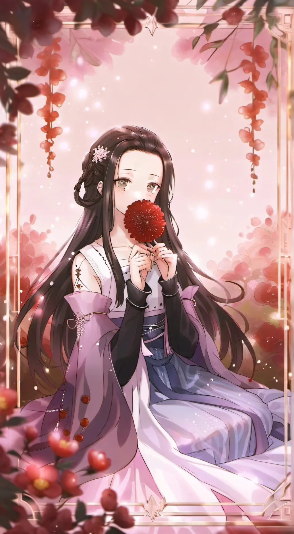 ai character: Demon slayer  background