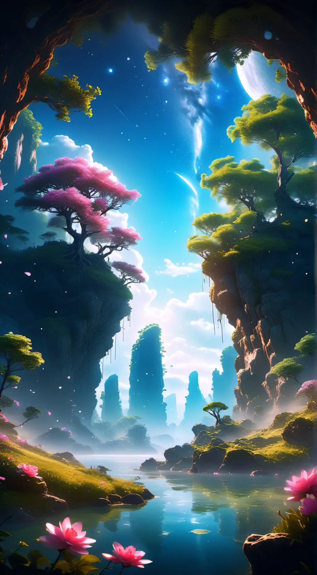 ai character: Mundo mágico...💖 background