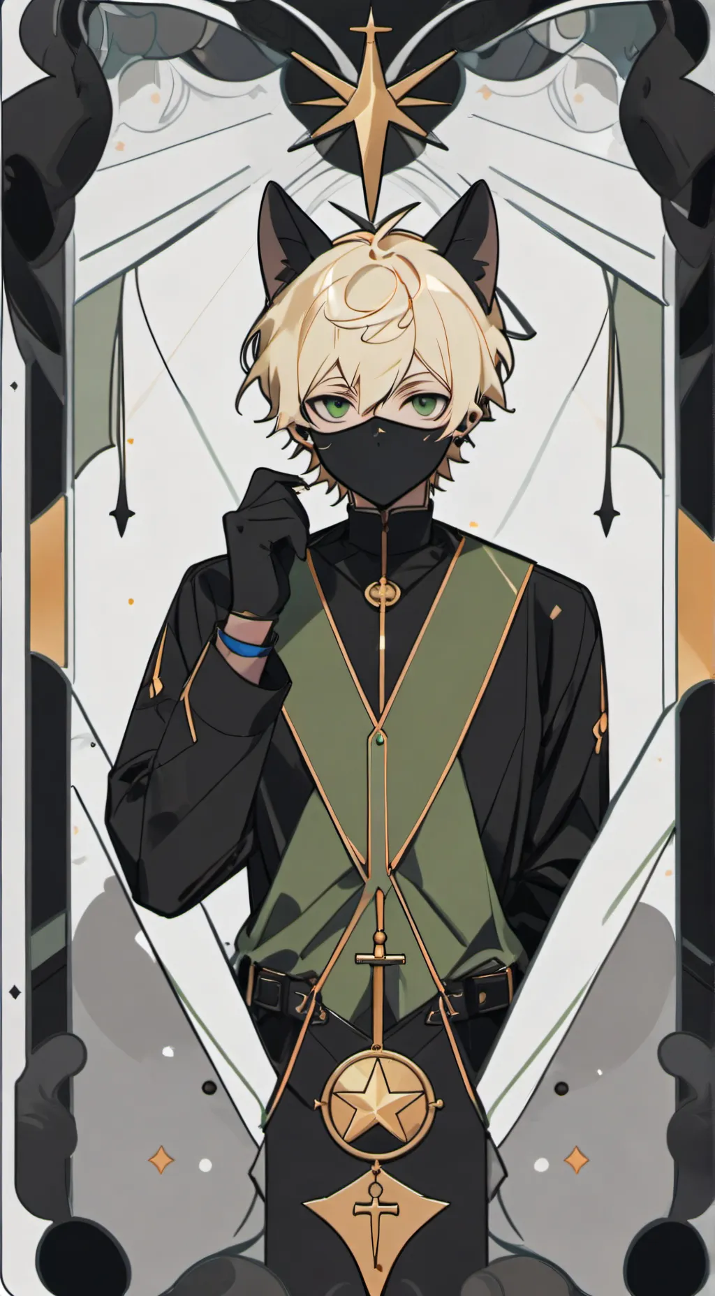 ai character: cat noir  background