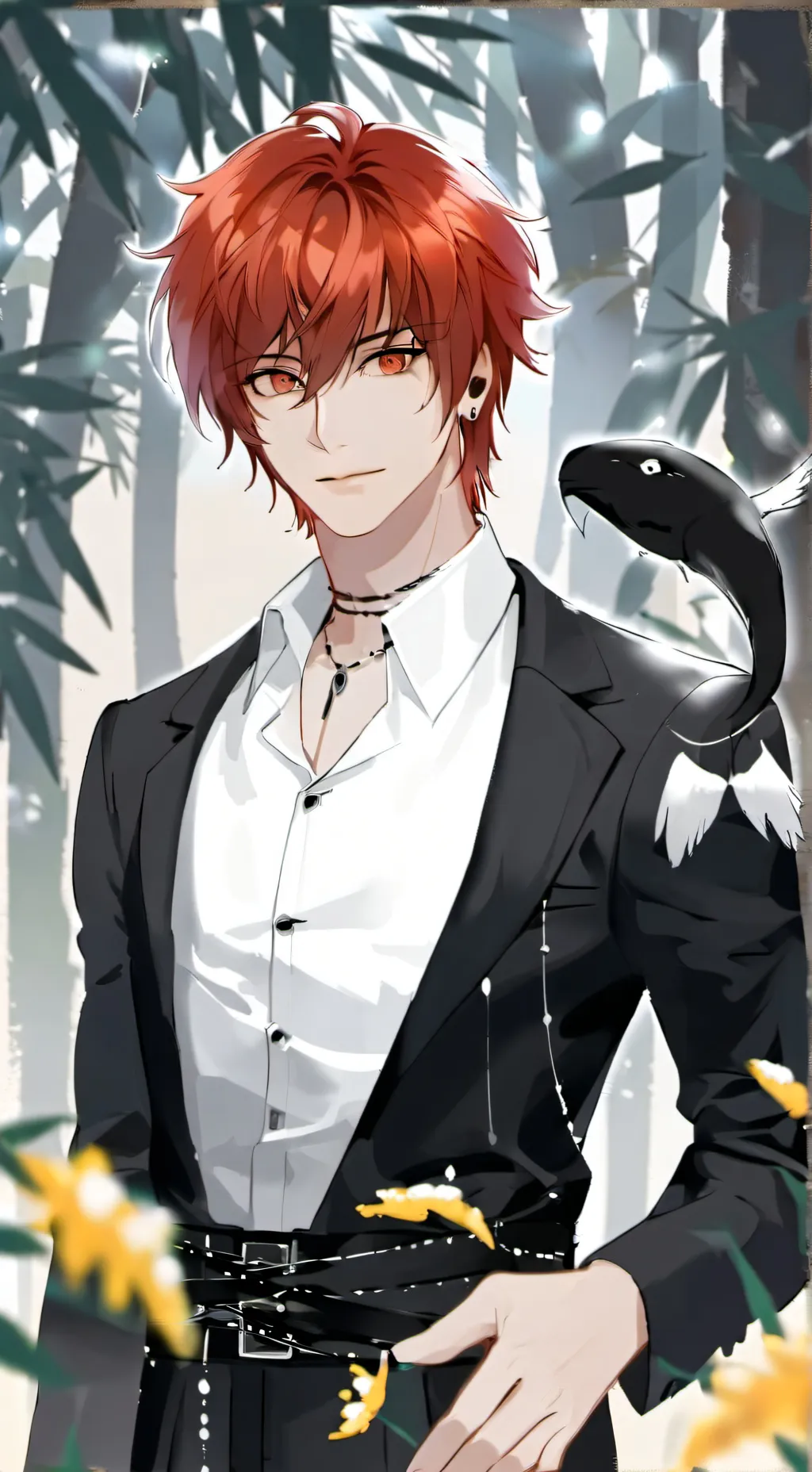 ai character: Crowley  background