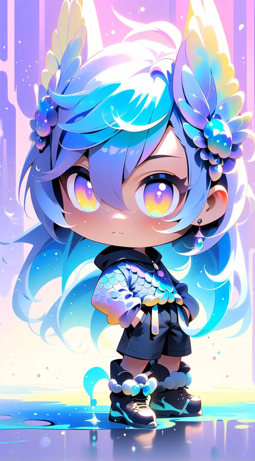 ai character: human huskerdust background