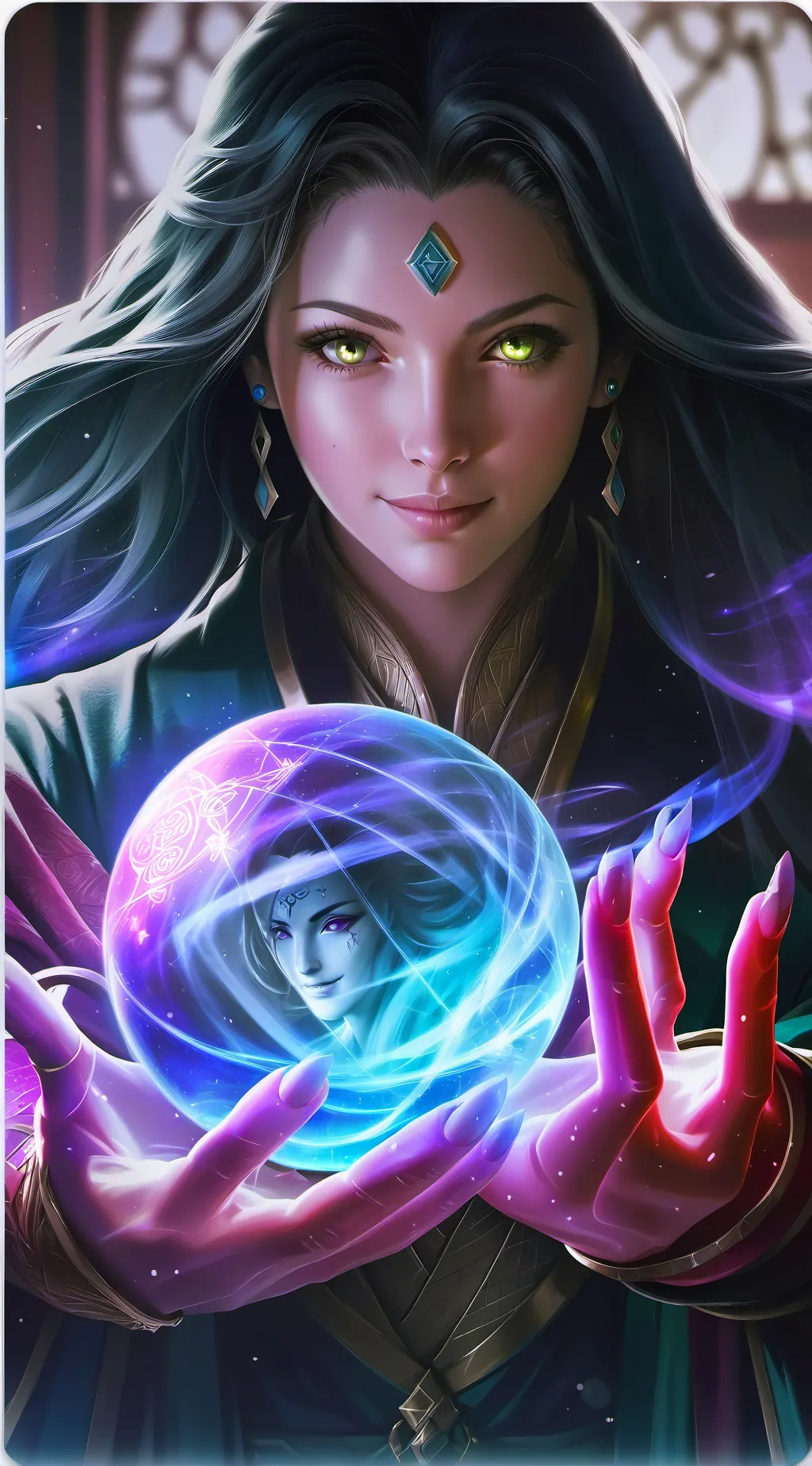 ai character: Mystic Shelly background