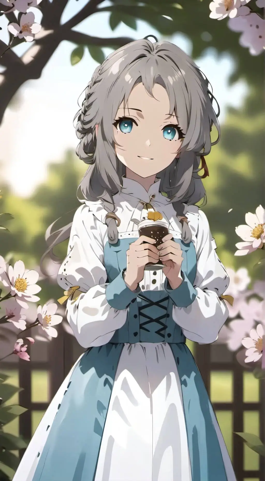 ai character: Lucía💓🍀 background