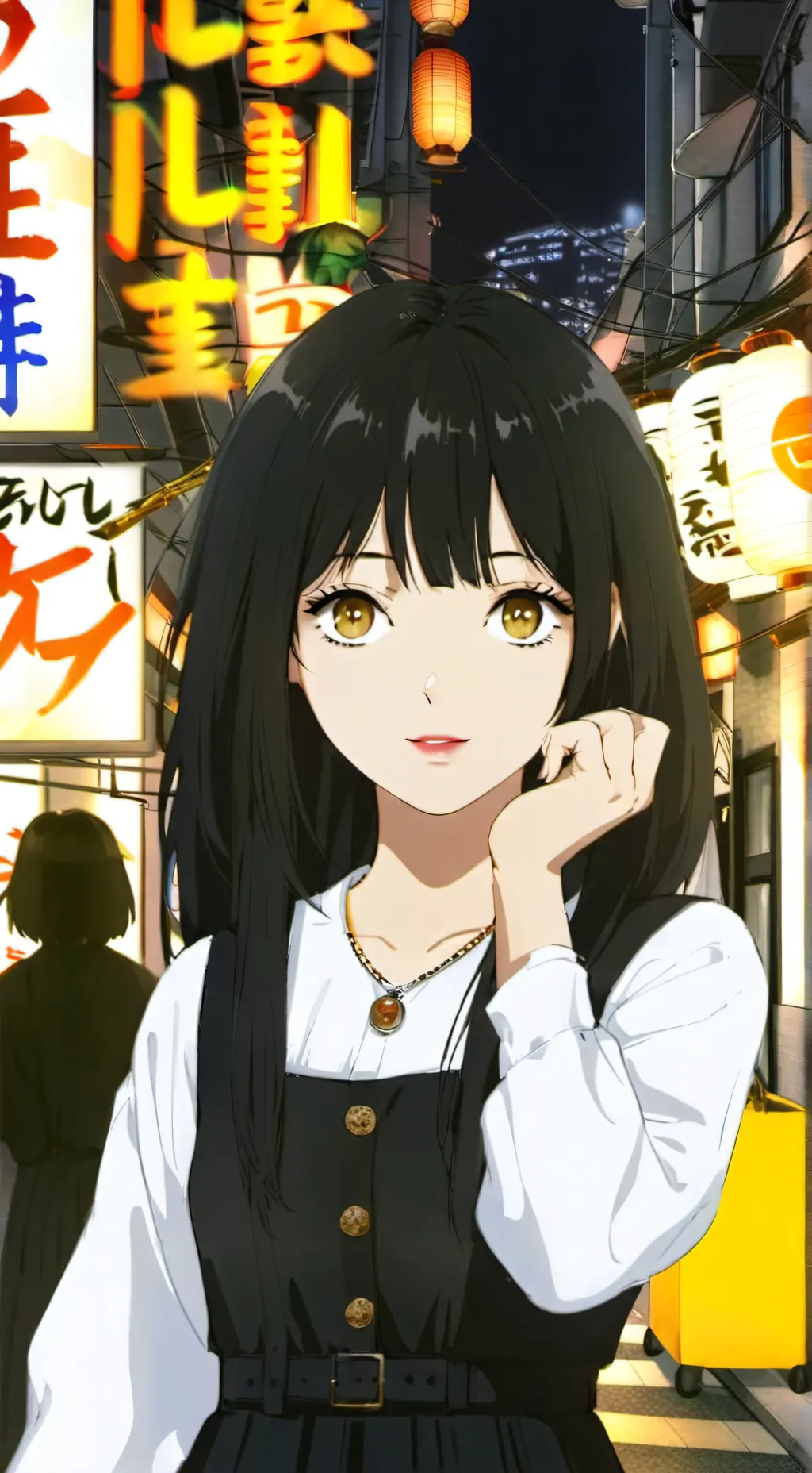 ai character: Kaho Izui  background