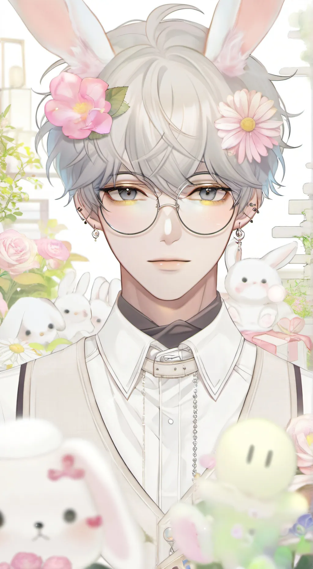 ai character: Andy (bunny boy) background