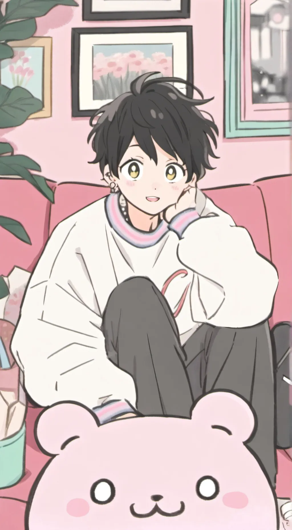 ai character: MHA SLEEPOVER!!!!! background