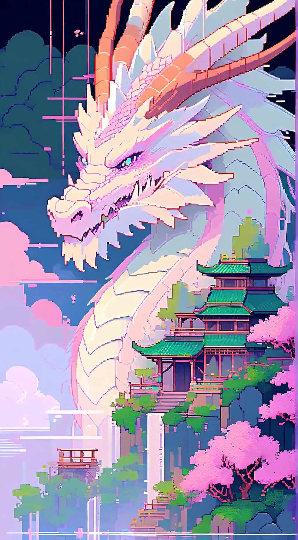 ai character: a lot of dragons background