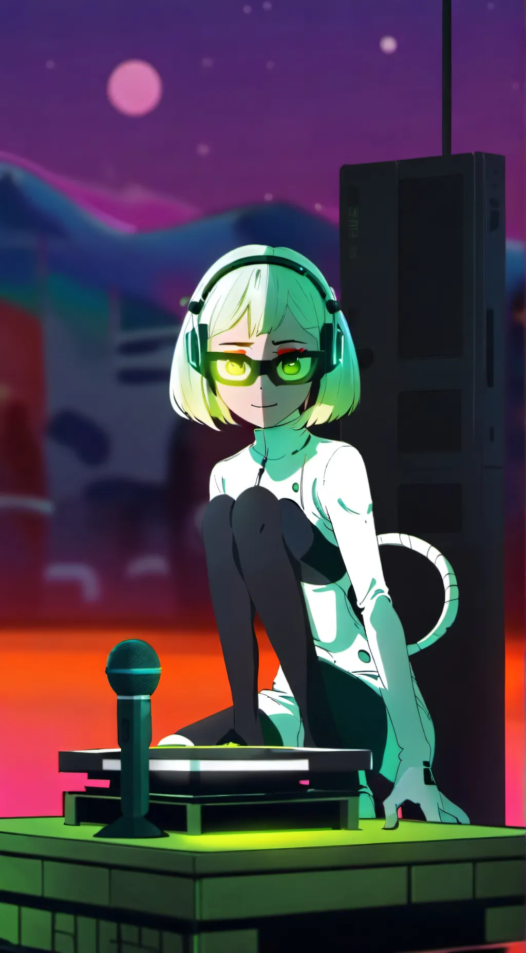 ai character: Vee (Test) background