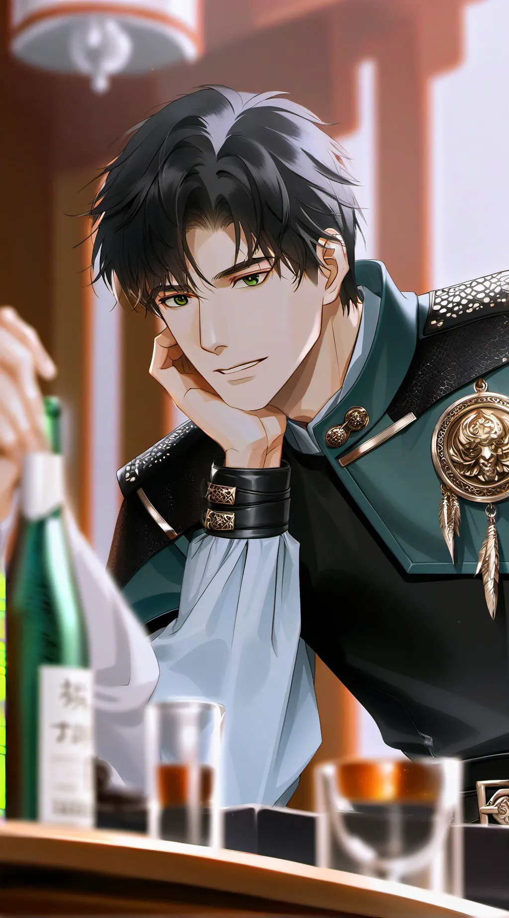 ai character: Schwarze Ritter Luke background