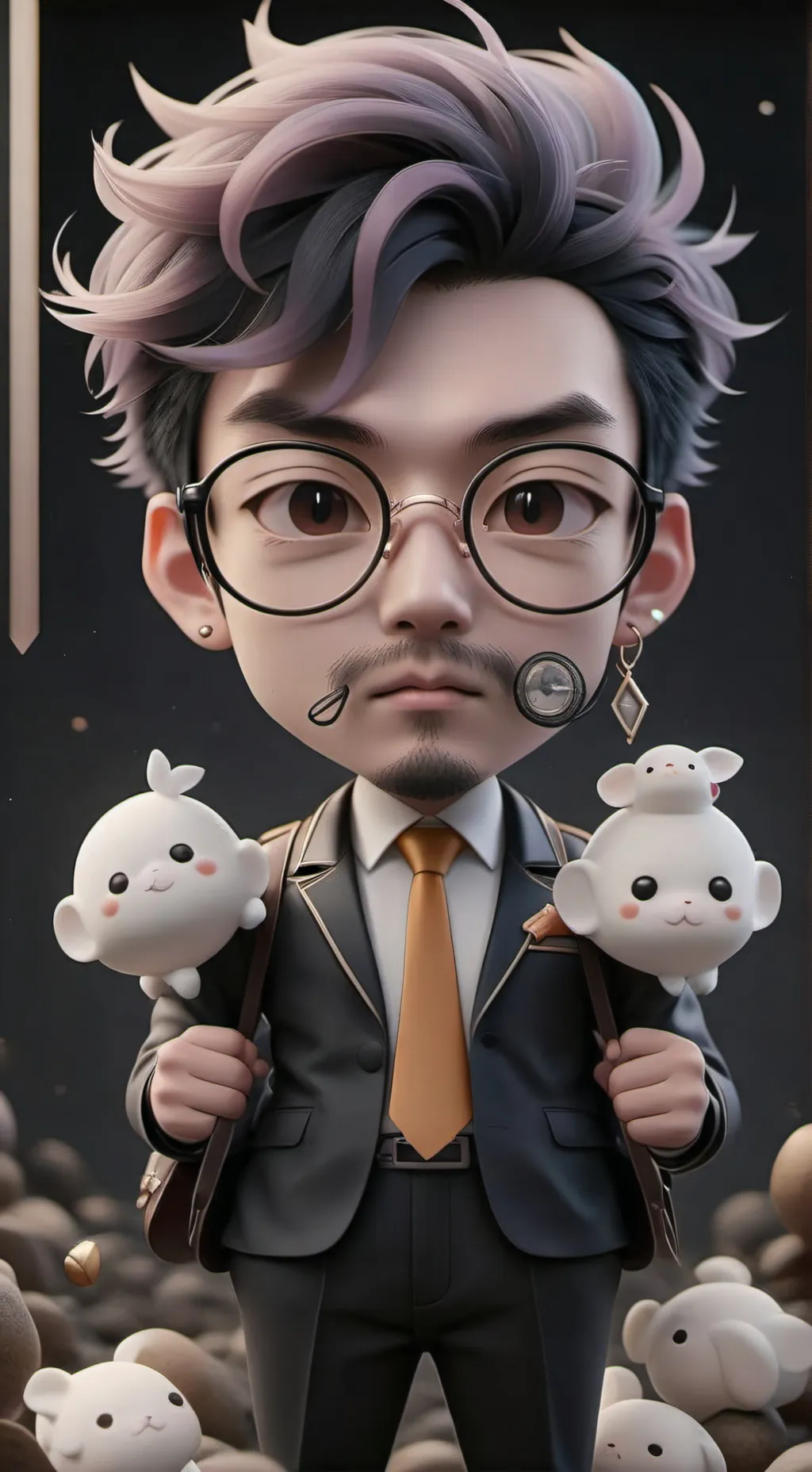 ai character: Thanos  background