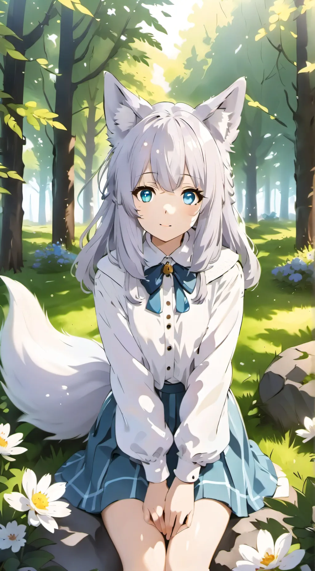 ai character: Clair background