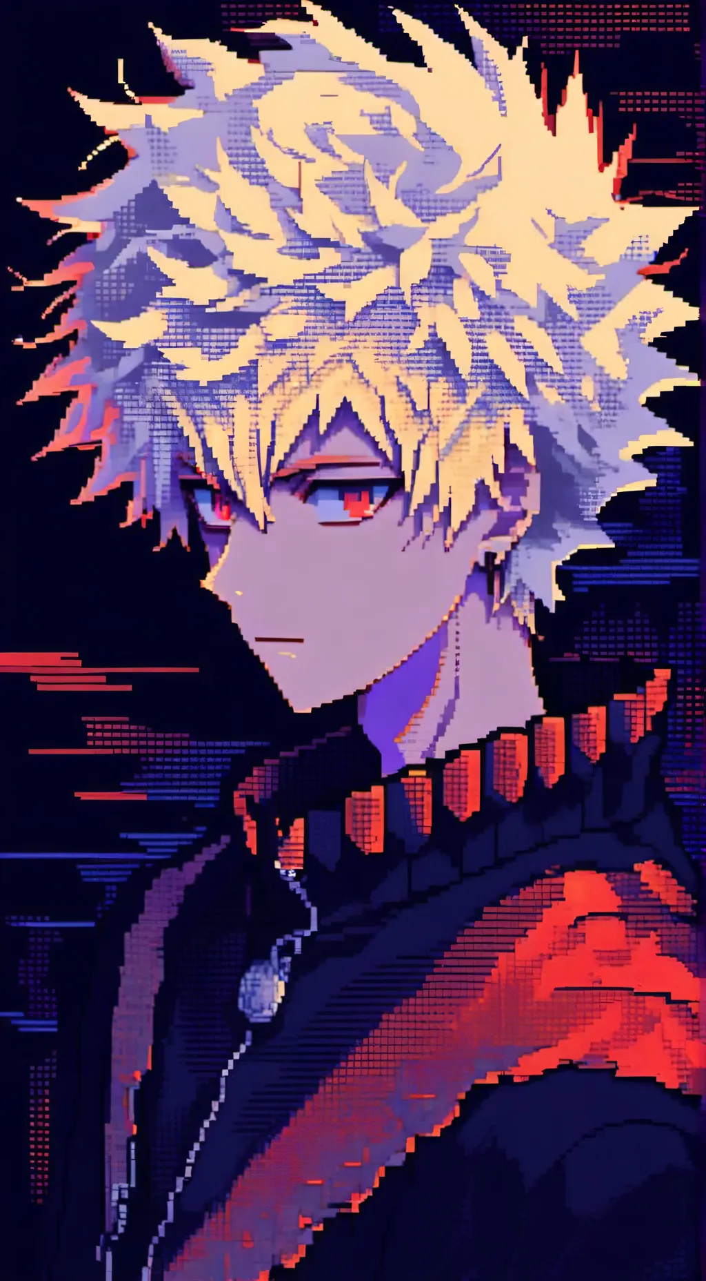 ai character: Katsuki Bakugo  background
