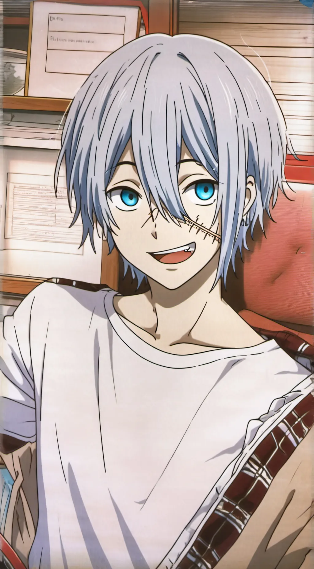 ai character: Mahito  background