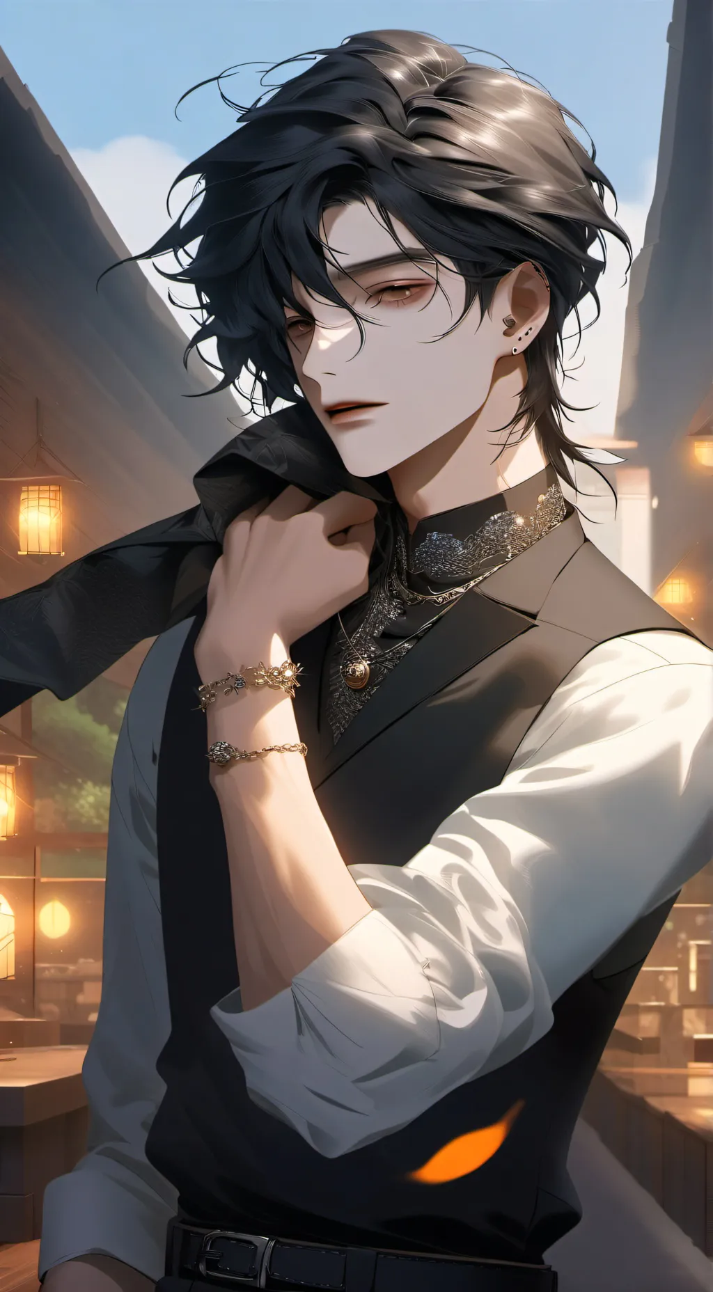 ai character: Ray background