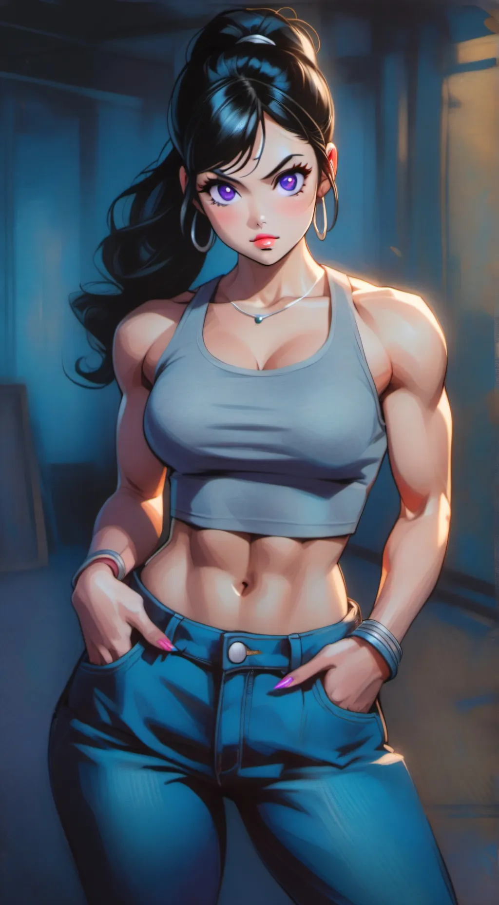 ai character: Mandy  background