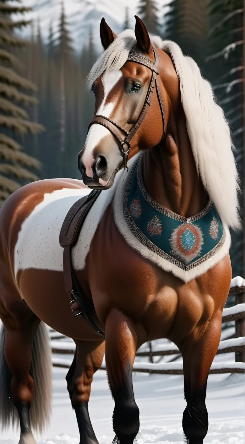 ai character: (snowy?) background