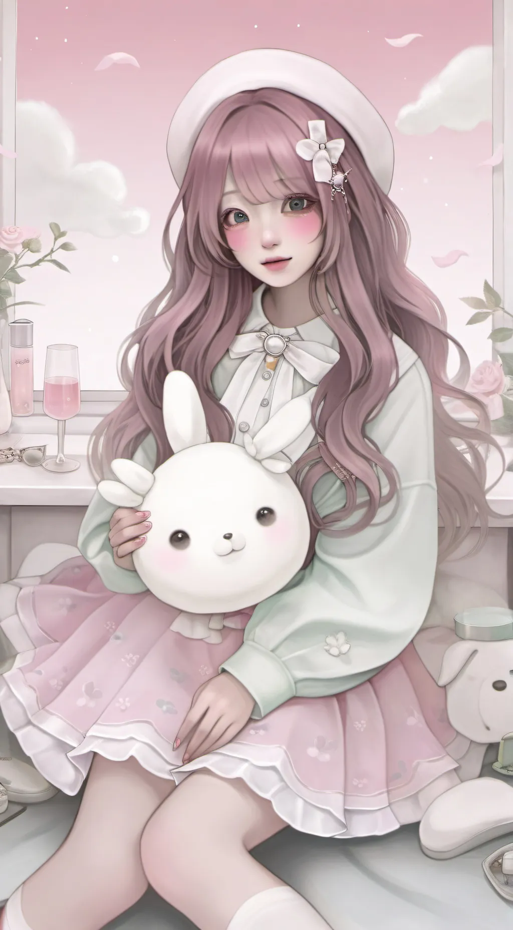 ai character: MHA NEW GIRL💕 background