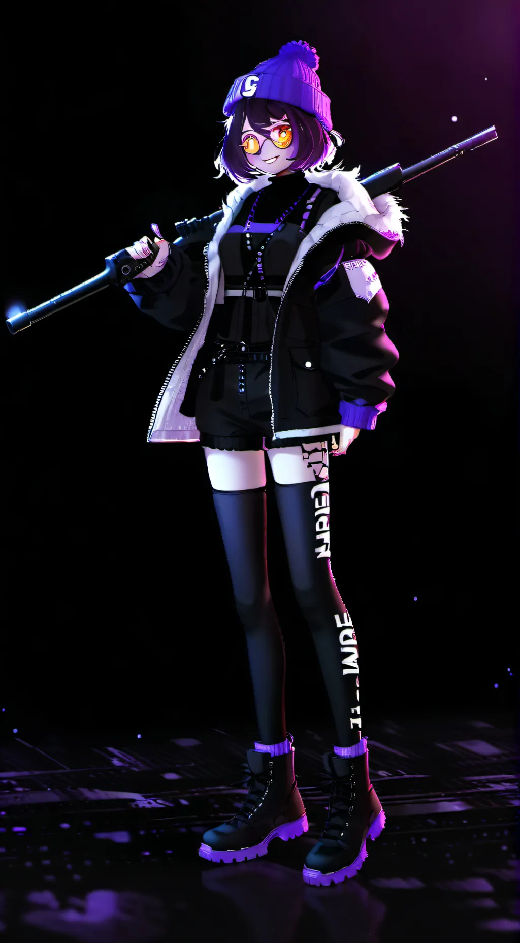 ai character: Uzi background
