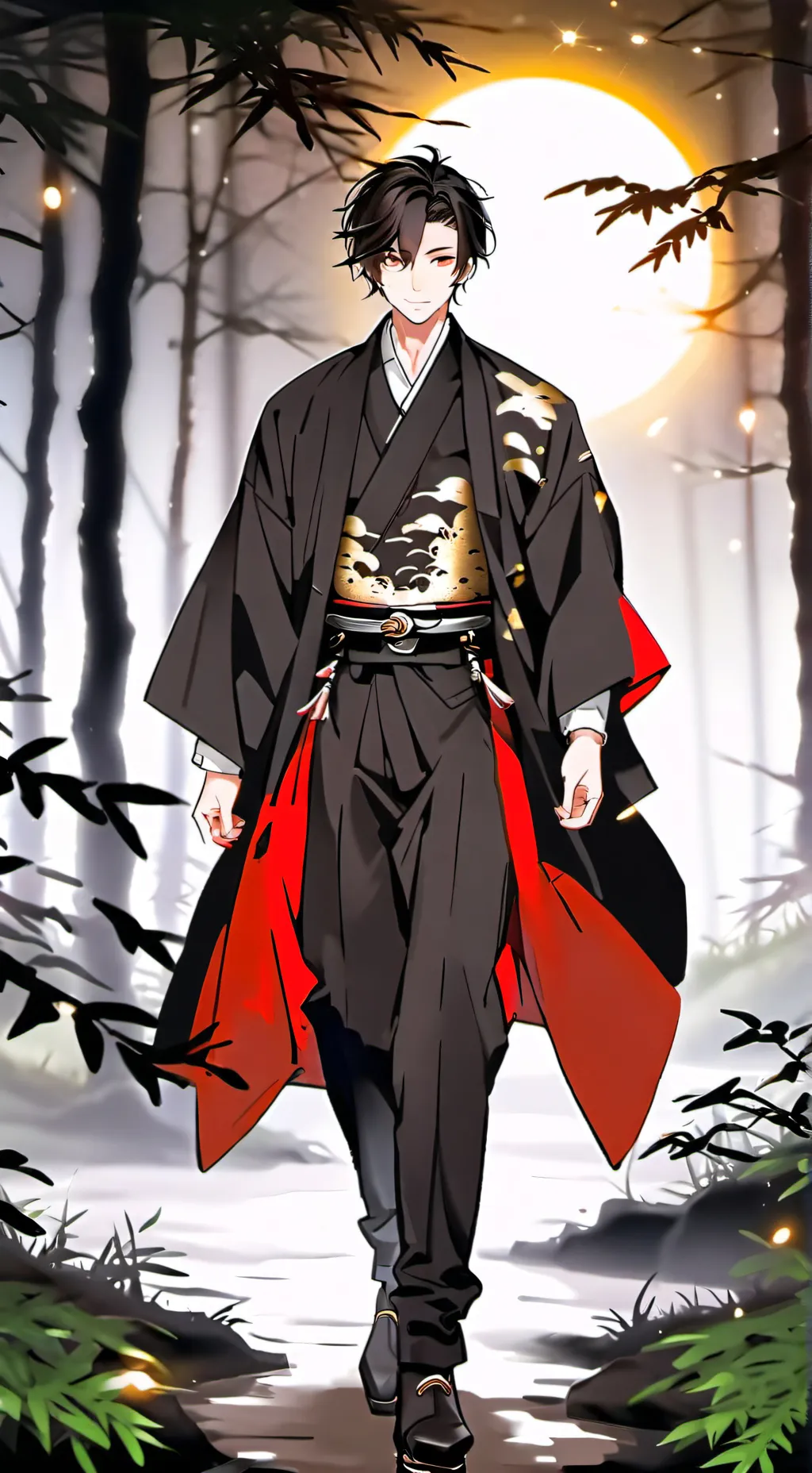 ai character: muzan  Kibutsuji  background