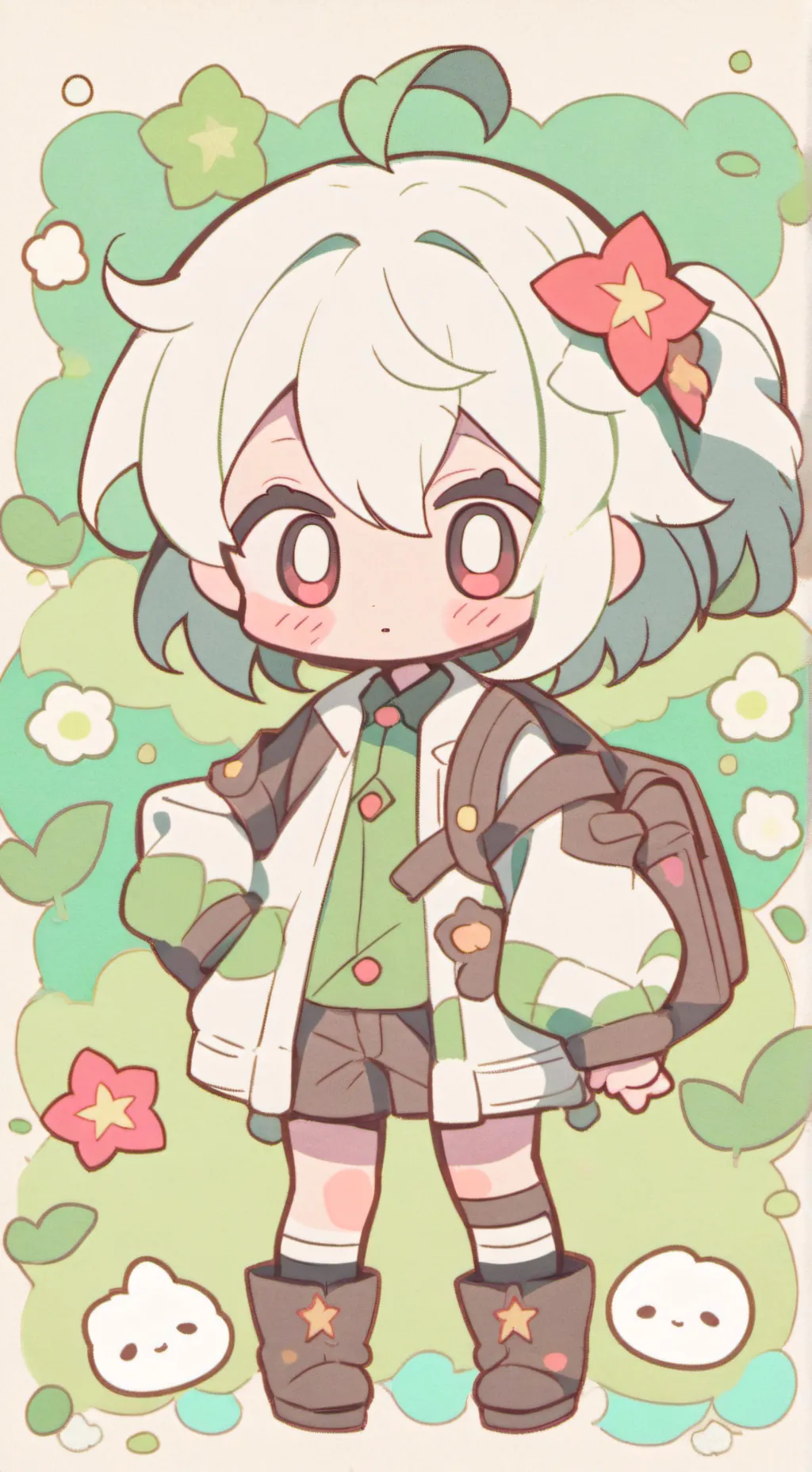 ai character: Baby boy cat background