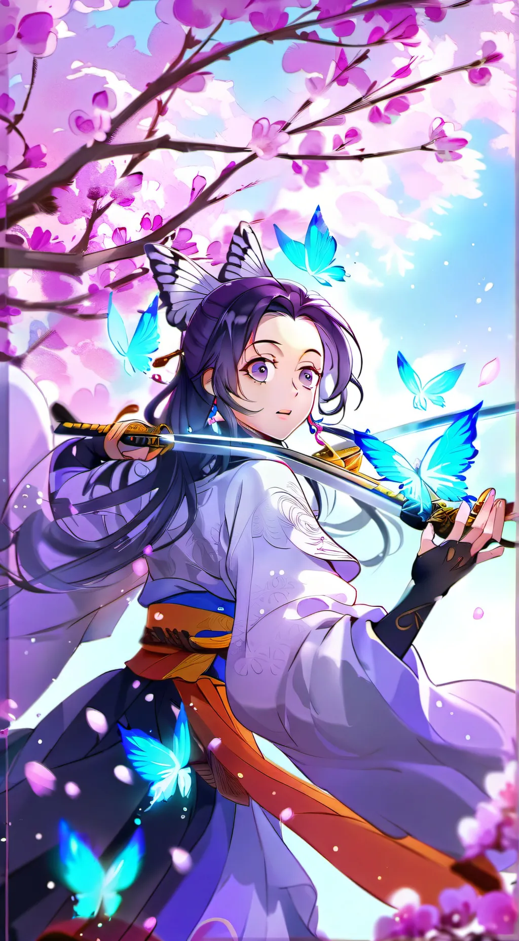 ai character: giyuu × shinobu background