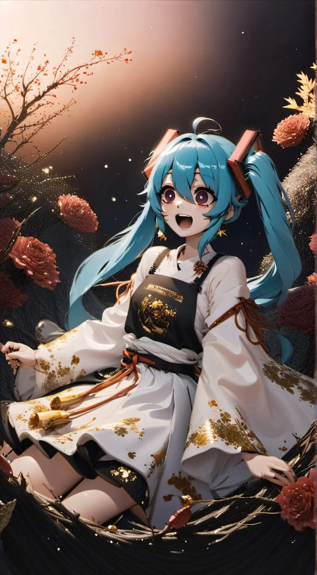 ai character: Miku background